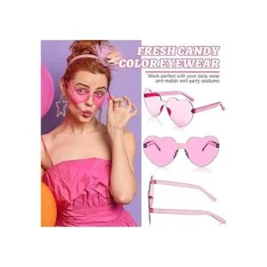 CLESDF 10 pares de gafas de sol con forma de corazón_4