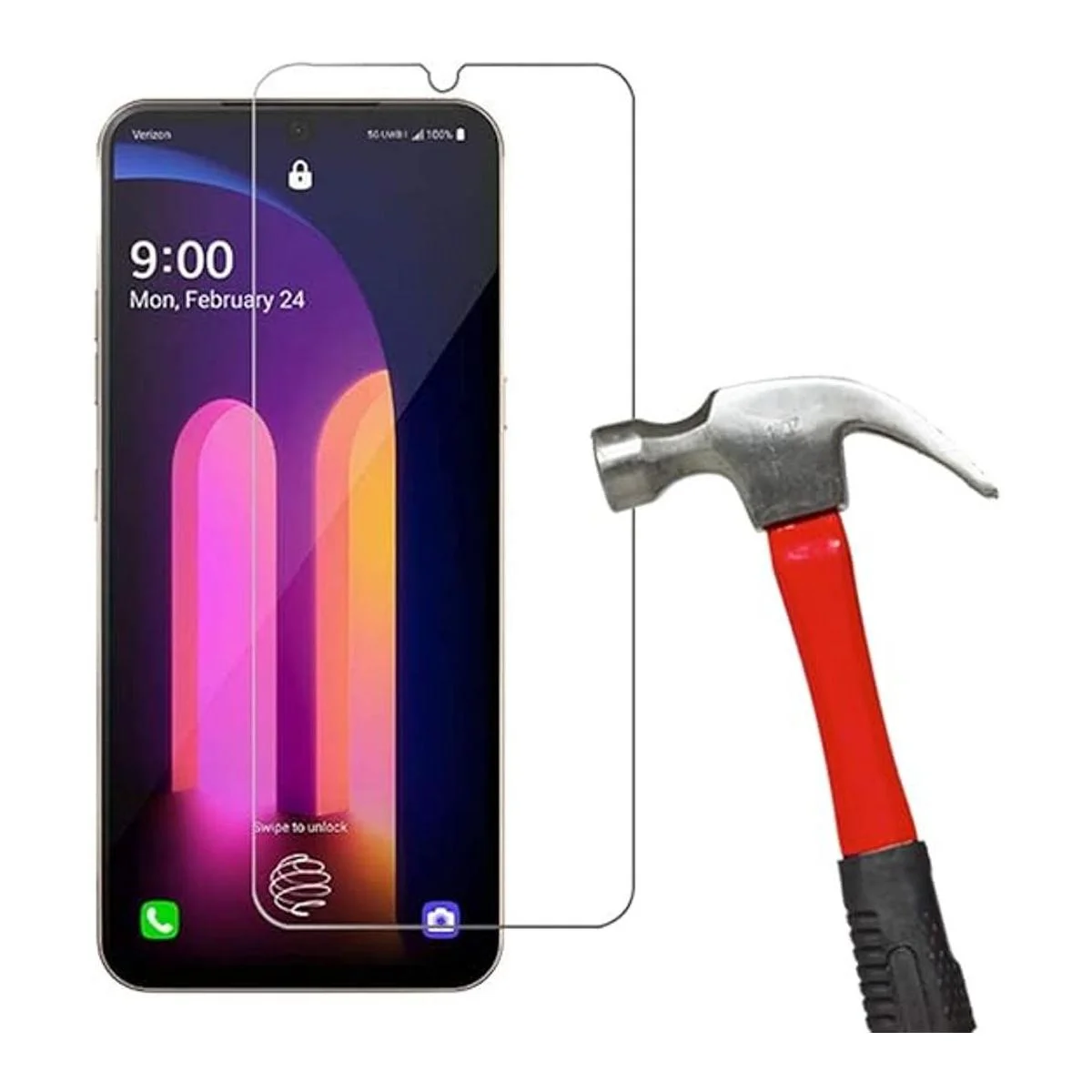 Protector de pantalla de cristal templado para LG V60_1