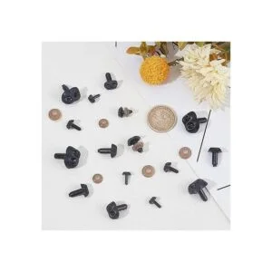 Narizes de plástico negro 60 piezas de 6 tamaños de nariz_5