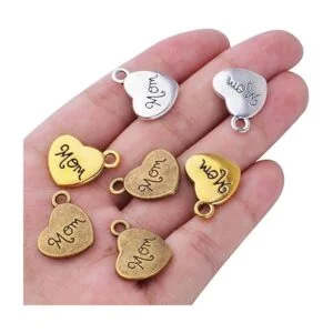 30pcs amor en forma de corazón encantos colgante de_7