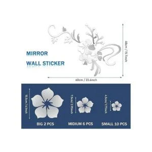 53 piezas de adhesivo de pared 3D de acrílico con diseño_2