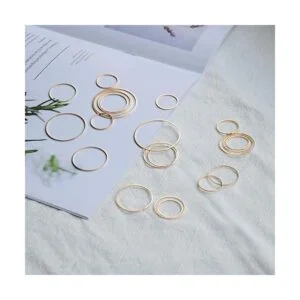 URSMART 60 aretes de aro redondos para manualidades_5