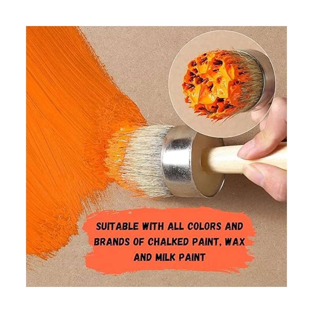 Mr. Pen Pincel de pintura de tiza 2 pulgadas cepillo de_5