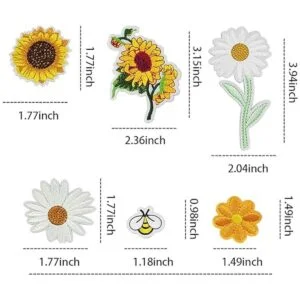 Parches bordados para planchar de abejas 36 piezas_3