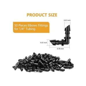 PRECIHW Paquete de 50 accesorios de riego por goteo con_2