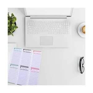 NUOBESTY 20 hojas de presupuesto A6 para carpetas de_4