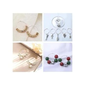 60 anillos para copas de vino de 6 tamaños anillos de aro_7