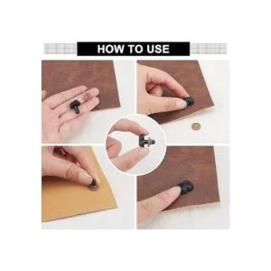 Narizes de plástico negro 60 piezas de 6 tamaños de nariz_4