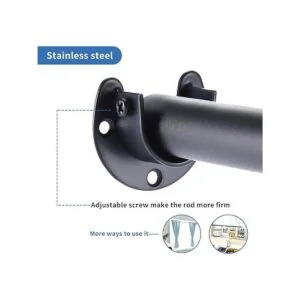 Soporte para barra de armario de acero inoxidable soporte_5