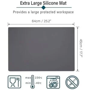 Tapete multiusos de gran tamaño de silicona para_2