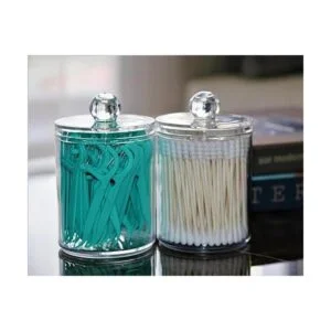 Paquete de 2 recipientes de almacenamiento Qtip para bola_3