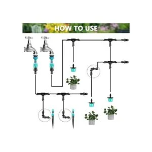 PRECIHW Paquete de 50 accesorios de riego por goteo con_4