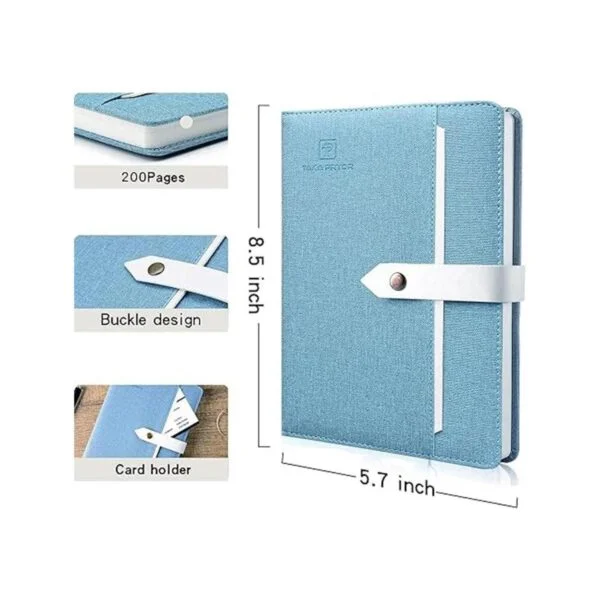 Cuadernos con forro de tela 200 páginas diario personal_3