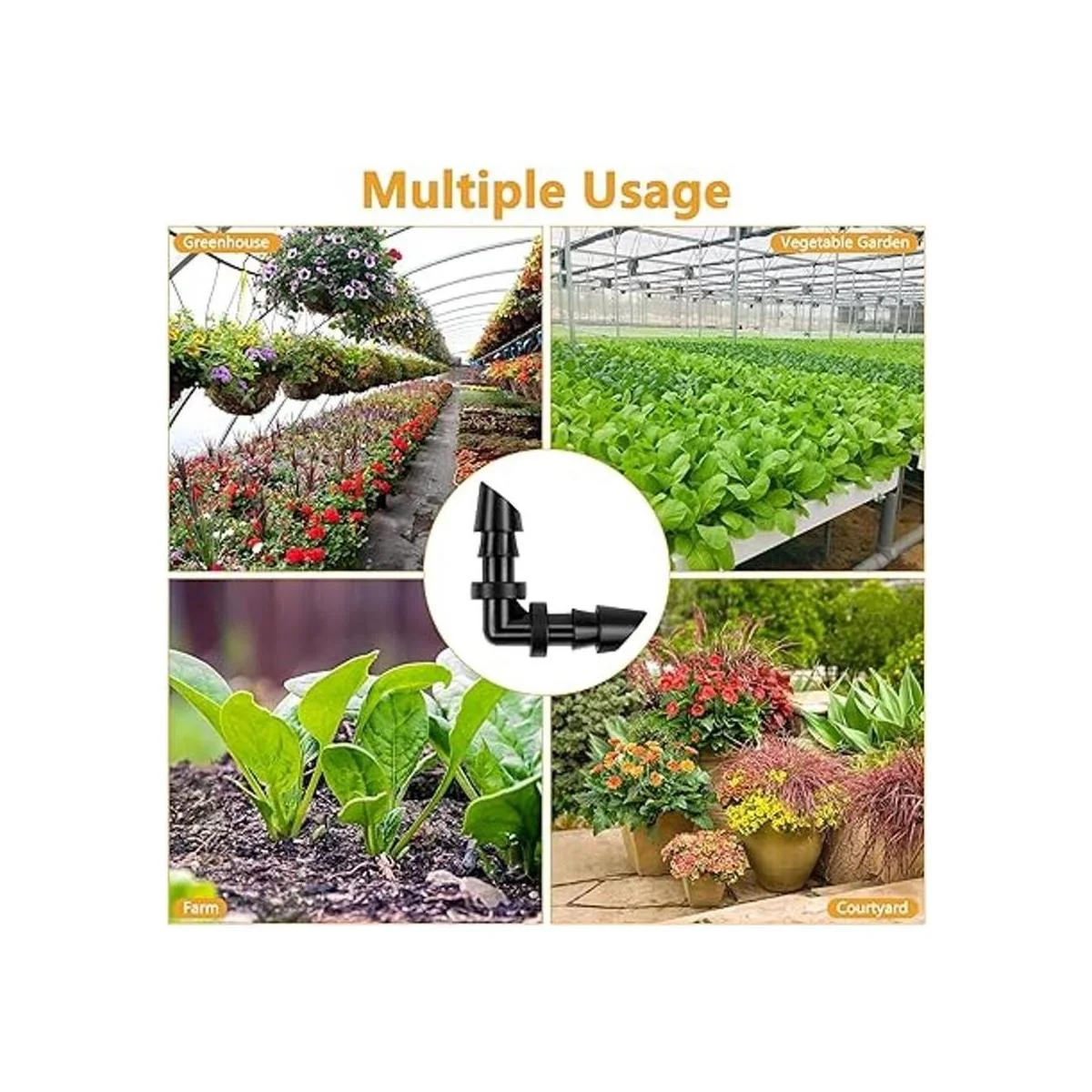 PRECIHW Paquete de 50 accesorios de riego por goteo con_5