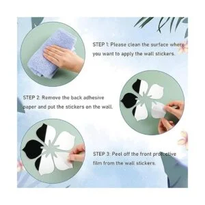 53 piezas de adhesivo de pared 3D de acrílico con diseño_3
