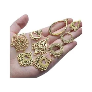 Conectores de aretes 40 piezas de 10 estilos tibetanos_7