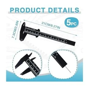 Mini calibrador de plástico de 5.906 in herramienta de_2