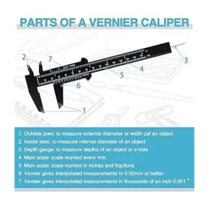 Mini calibrador de plástico de 5.906 in herramienta de_4