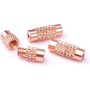 50 cierres de rosca de latón para sujetar tubo tapas de_4