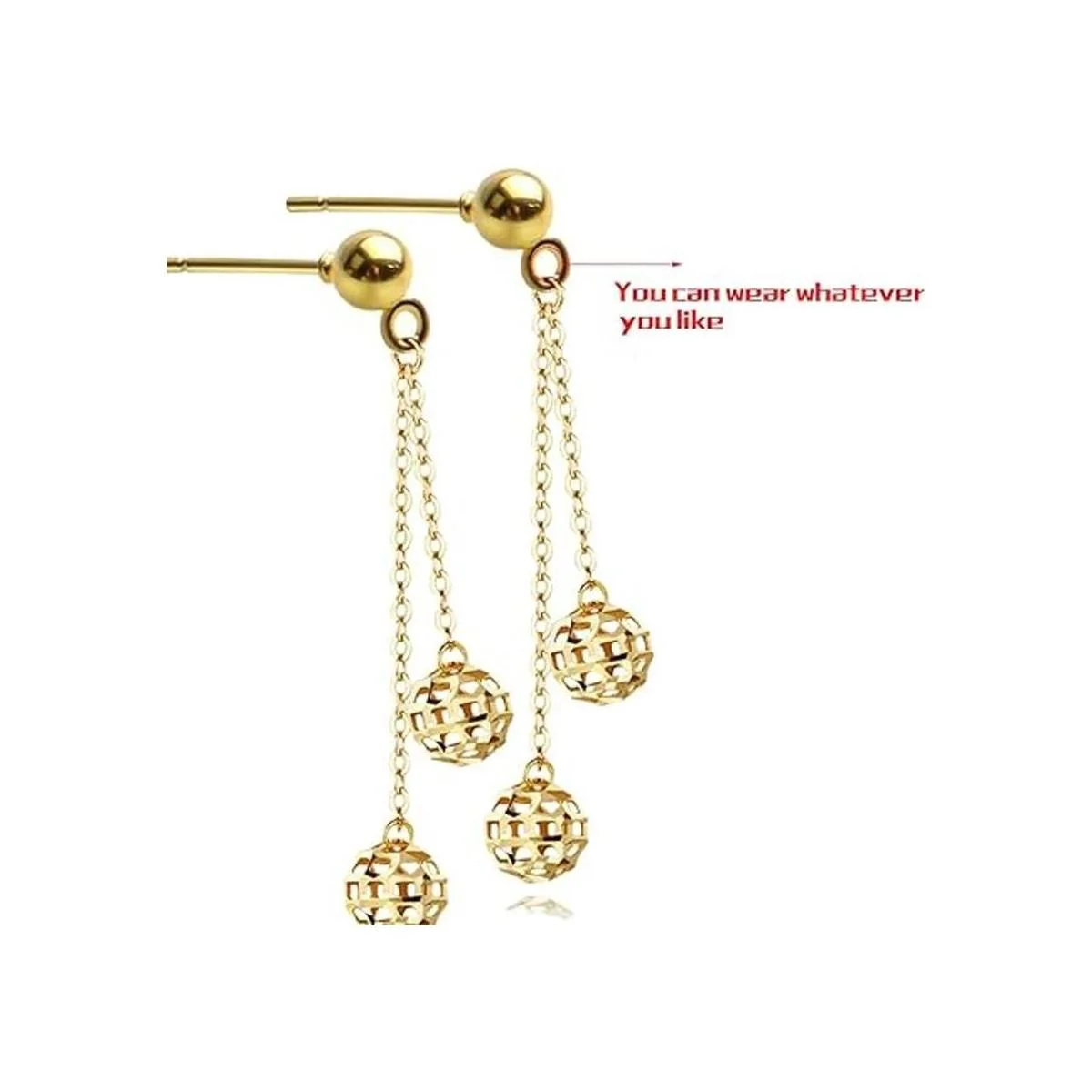 Aylifu Postes y respaldos 100 piezas de aretes de tuerca_4