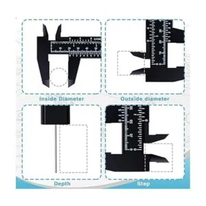 Mini calibrador de plástico de 5.906 in herramienta de_7