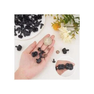 Narizes de plástico negro 60 piezas de 6 tamaños de nariz_3