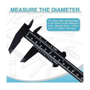 Mini calibrador de plástico de 5.906 in herramienta de_5