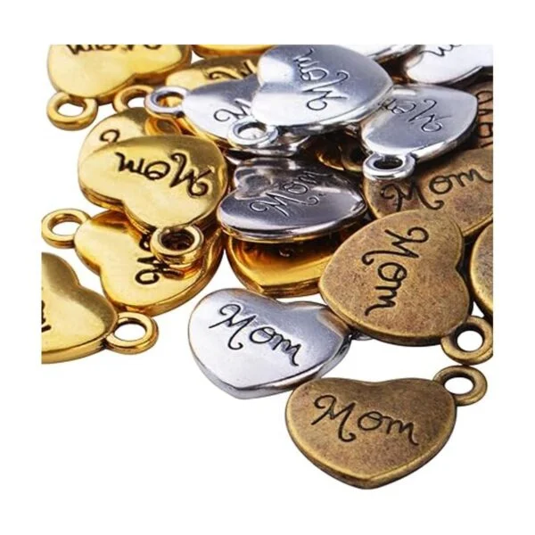 30pcs amor en forma de corazón encantos colgante de_4