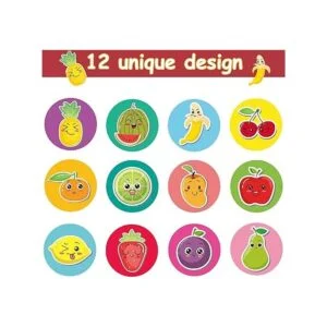 500 calcomanías en rollo de frutas calcomanías de frutas_6