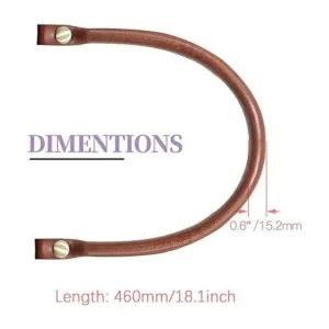 Piutouyar 2 asas de cuero sintético de 0.6 pulgadas de_2