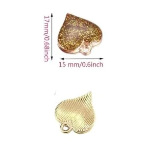 SUKPSY 20 piezas en forma de corazón de aleación esmalte_3