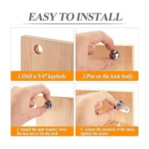 Kitmose Cerradura tubular de leva con cilindro de 58_6