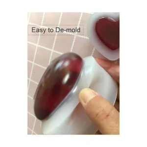 Szecl 2Ps 3D moldes de silicona de corazón para resina_4