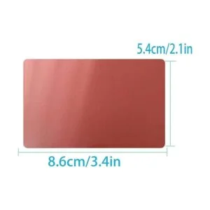 Paquete de 50 tarjetas de visita de metal en blanco de_2