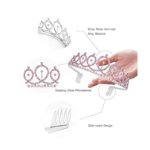 CIEHER Corona de cumpleaños kit de tiara de cumpleaños y_3