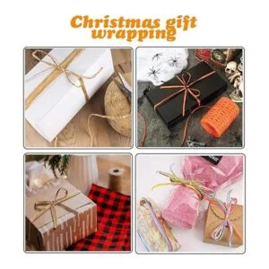 DooGu Cinta de papel de rafia de 218 yardas cinta de_5