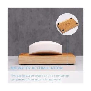 HTB Jabonera de teca para ducha soporte decorativo de_3