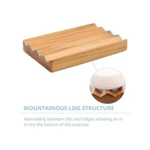 HTB Jabonera de teca para ducha soporte decorativo de_2
