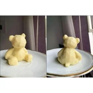 KuuGuu Paquete de 3 moldes de resina de oso 3D de silicona_5