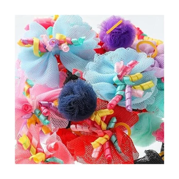 Waydress 40 piezas de pequeños lazos de perro perro_4
