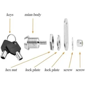 Kitmose Cerradura tubular de leva con cilindro de 58_4