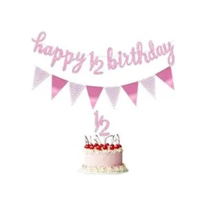Banner de 6 meses pancarta de feliz cumpleaños pancarta_1
