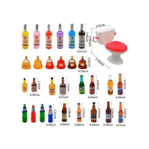 30 piezas de 29 estilos de mini botellas de vino con 1_2