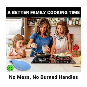Soporte de cuchara de silicona para estufa juego de 2_3