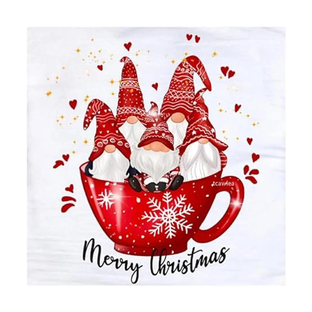 DDeehs 5 piezas de troqueles de metal de Papá Noel feliz_4