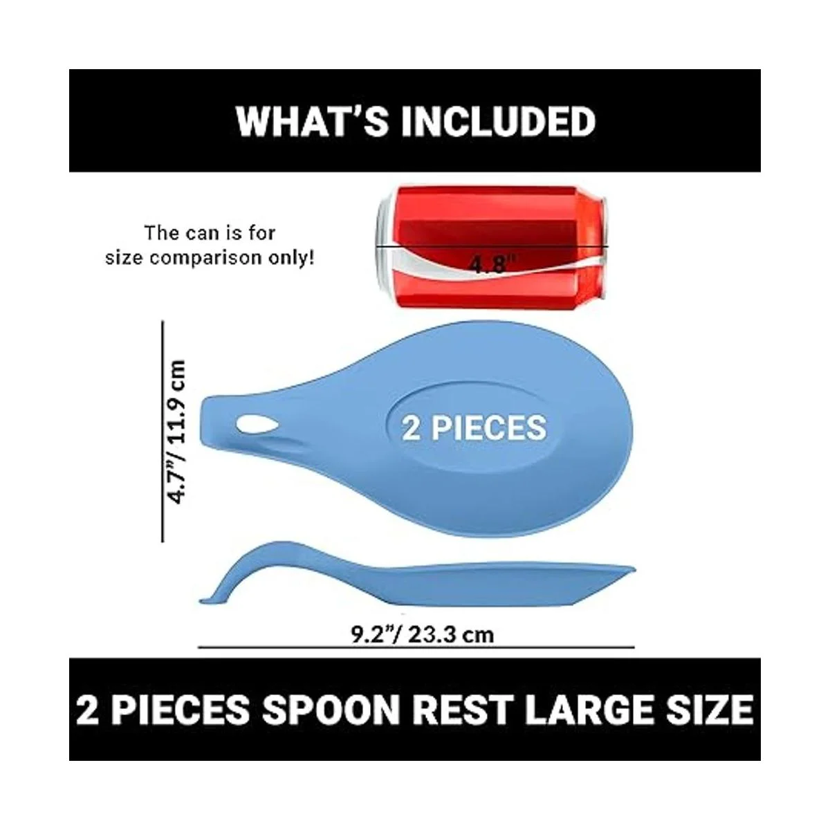 Soporte de cuchara de silicona para estufa juego de 2_6