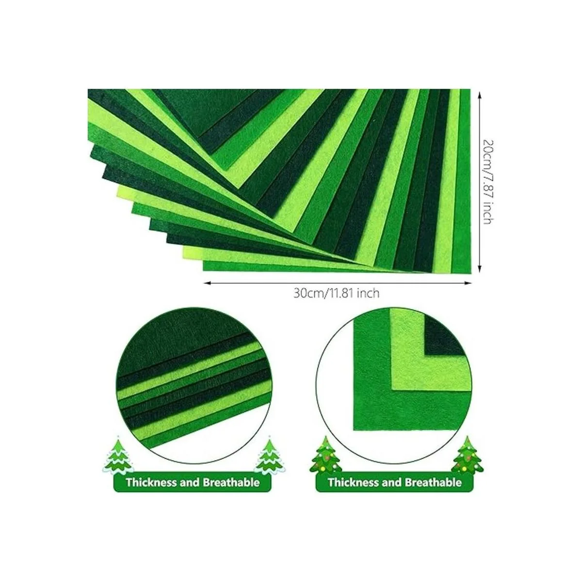 Hojas de tela de fieltro de hojas tropicales hojas de_3