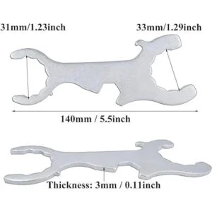 Llave de grifo de cerveza espesar tamaño acero inoxidable_2