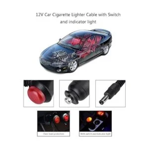 Cargador de coche DC de 0.217 x 0.083 in 12 V 24 V 24_6