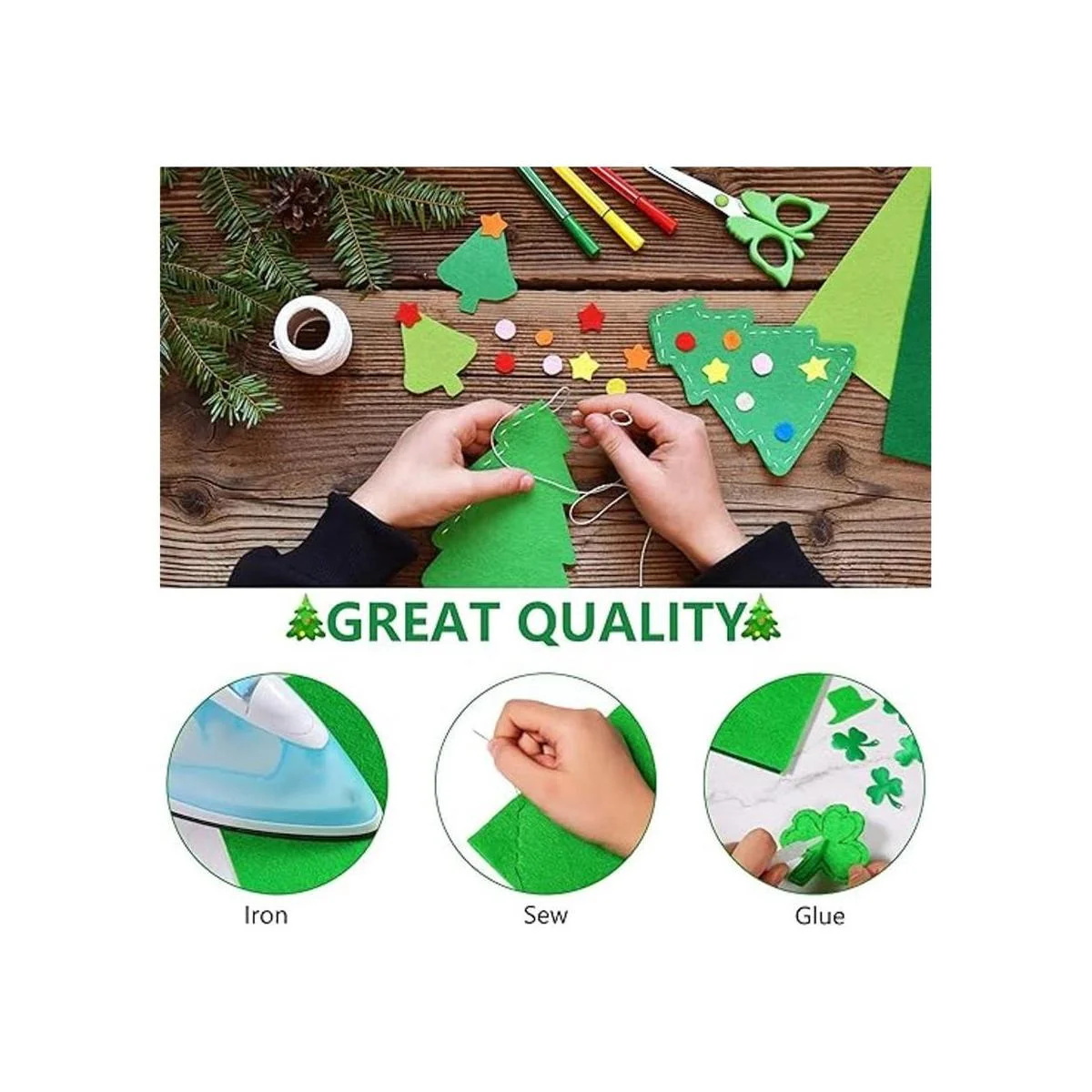 Hojas de tela de fieltro de hojas tropicales hojas de_4